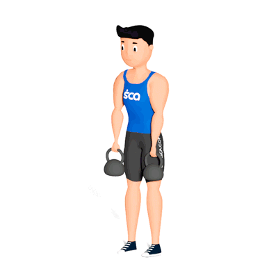 Stiff com Kettlebell