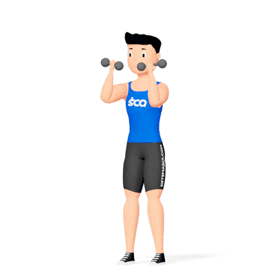 Agachamento com Desenvolvimento Arnold